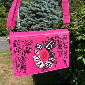 Loungefly Mean Girls Burn Book crossbody bag with Bag Charm NWT
